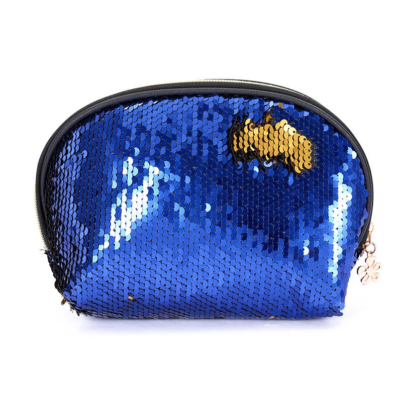 Mermaid Pailletten Handen Tassen Shell Vorm Lady Avond Clutch Make Opbergtas Vrouwelijke Feestjurk Tassen Little Coin Purse: Royal Blue Silver