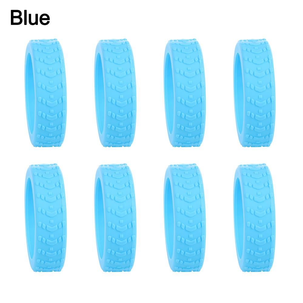 8pcs Travel Luggage Caster Shoes Silicone Suitcase Wheels Protection Cover Reduce Noise Trolley Box Casters Cover: Bronze