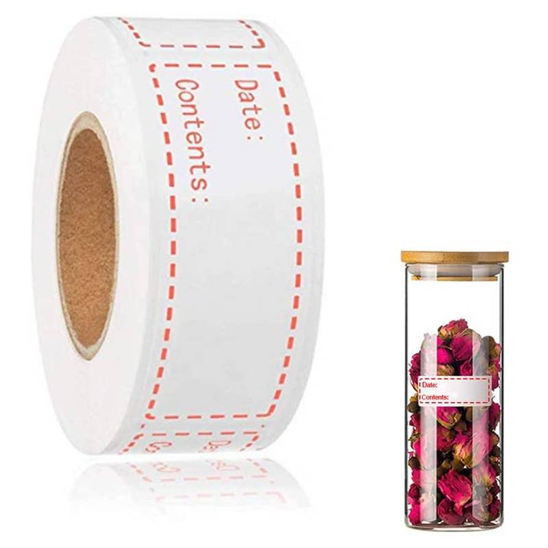 125pcs Freezer Food Label Self-Adhesive Date Label Food Storage Sticker Removable Refrigerator Label Waterproof Writable Sticker