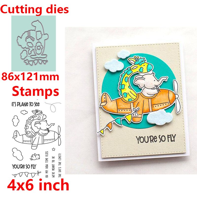 Bébé garçons filles animaux lucioles arbres Oecan scènes Phrases clair timbres matrices de découpe pour bricolage Scrapbooking artisanat cartes: Picture 9 / Only Stamps