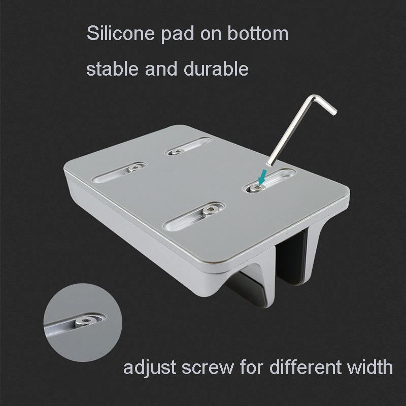 Aluminium Adjustable Double Vertical Laptop Stand Portable Notebook Mount Support Base Holder for MacBook Pro Air HC002