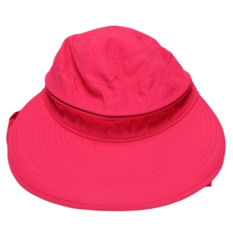 Foldable Sun Hat UV-Resistant Wide-Brimmed Sun Hat Out Face Protection Hat: Default Title