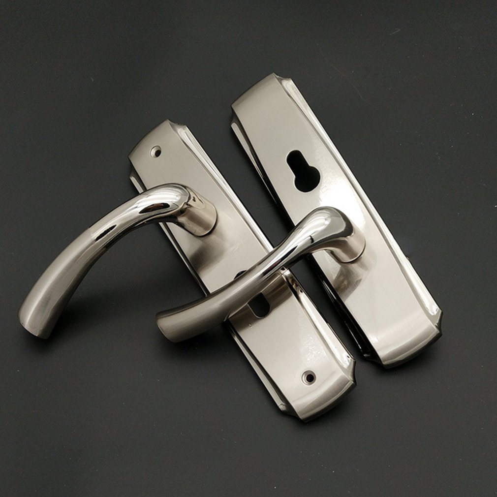 Verrou de poignée de porte Simple | Cylindre, levier arrière, sécurité de la maison avec clés à double verrou, verrouillage du panneau de porte de la salle