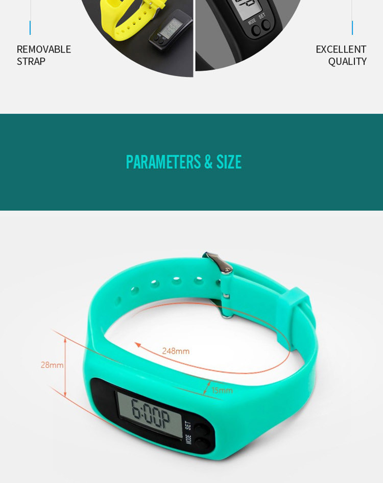 Bransoletka do zegarka nadajnik sportowy Fitness krokomierz kobiety mężczyźni cyfrowy nadgarstek zegarek Monitor zdrowia fantastyczna bransoletka do zegarka krokomierze