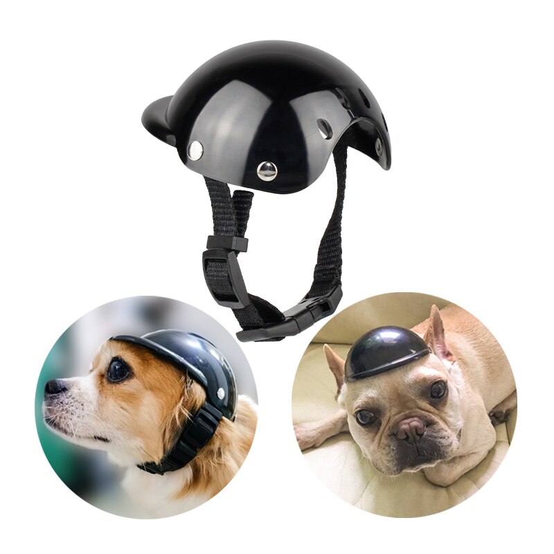 gorro perro casco moto casco perro accesorios perros Casco con gafas de sol para mascotas, protección para la cabeza para gatos, perros y cachorros