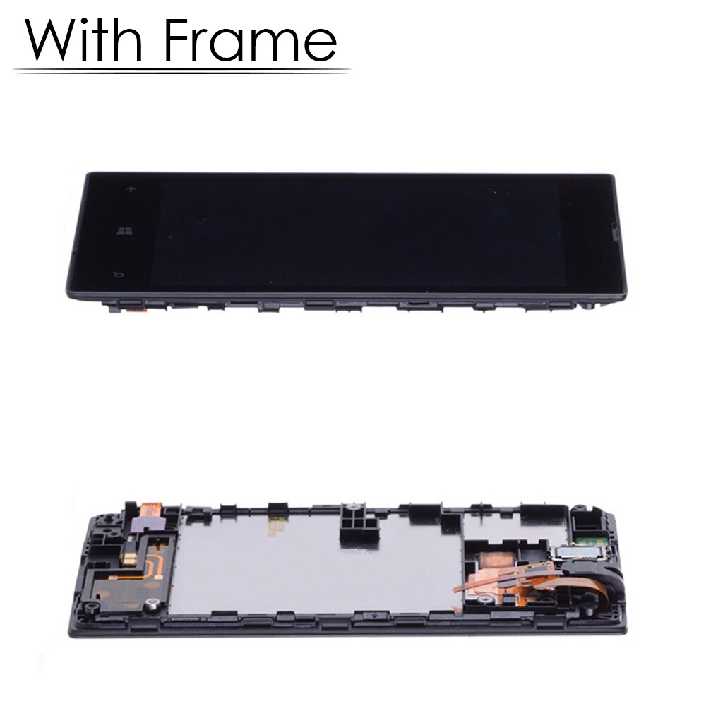 4.0 &#39;&#39; Original LCD For Nokia Lumia 520 LCD Display Touch Screen Digitizer With Frame Replacement Parts For Nokia 520 LCD Screen