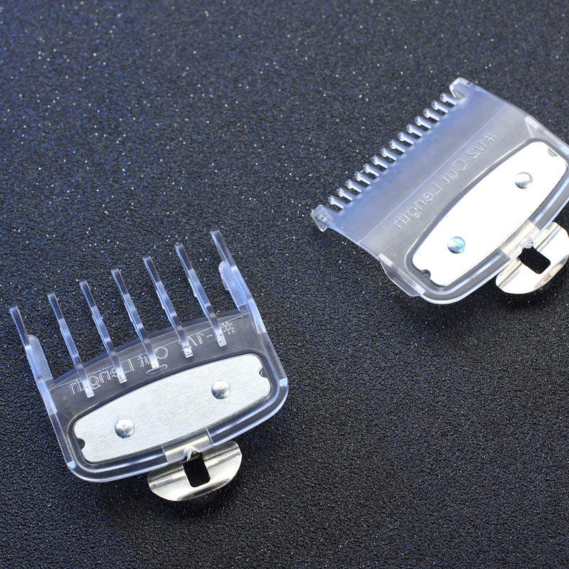 8 sizes of guide comb sets with a box metal combs spare parts hair clipper limited combs metal clip set: Set 10