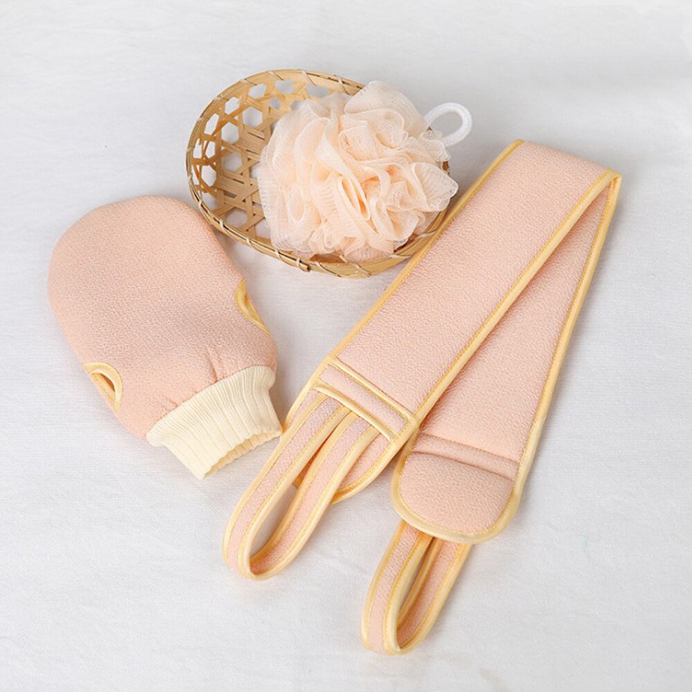 Back Strip Bath Ball Bath Towel Scrub Thickening Suit Rubbing Back Mud Peeling Body Scrubber Bathroom Clean Skin Brushes