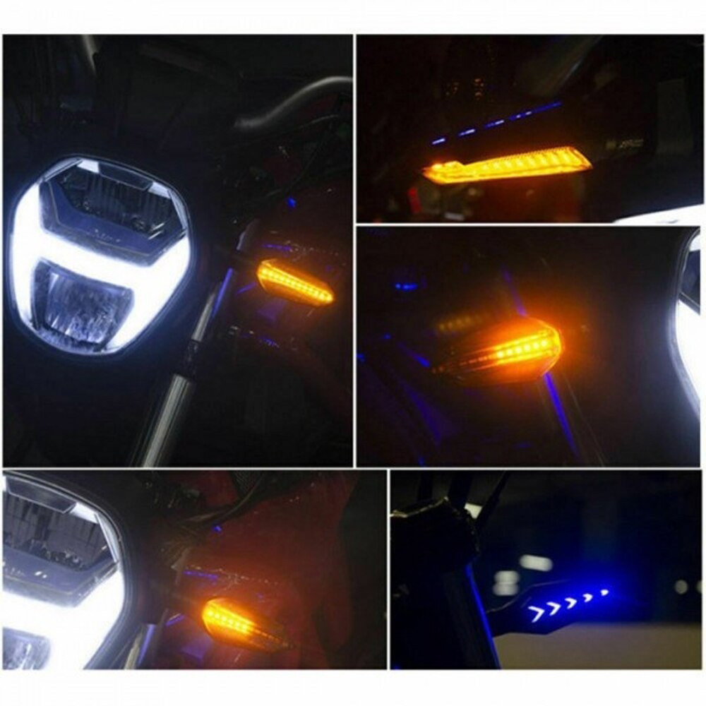 2 stk ledet sykkel motorsykkel retningslys rennende motorsykkel blinklys motorsykkel sykkel indikatorlamper blinkende lys