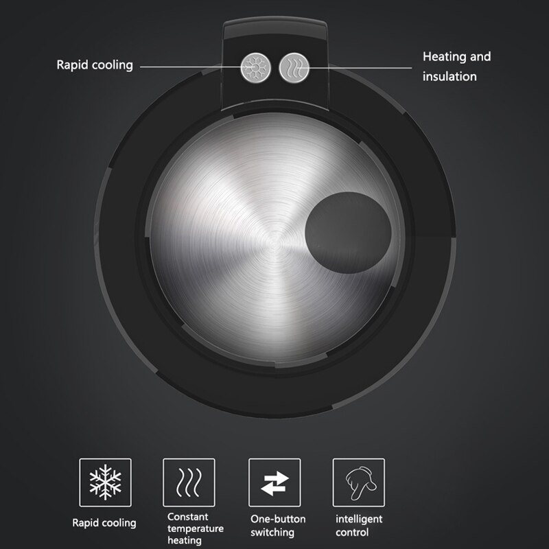 2-In-1 Smart Auto Cup Warmer En Koeler 12V3A Elektrische Koffie Warmer Drank Koeling & Verwarming Cup voor Auto Reis