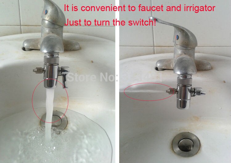 Adaptateur de déviateur d'aérateur de robinet en métal pour le commutateur de valve d'accessoires d'irrigateur Oral pour l'épurateur d'eau