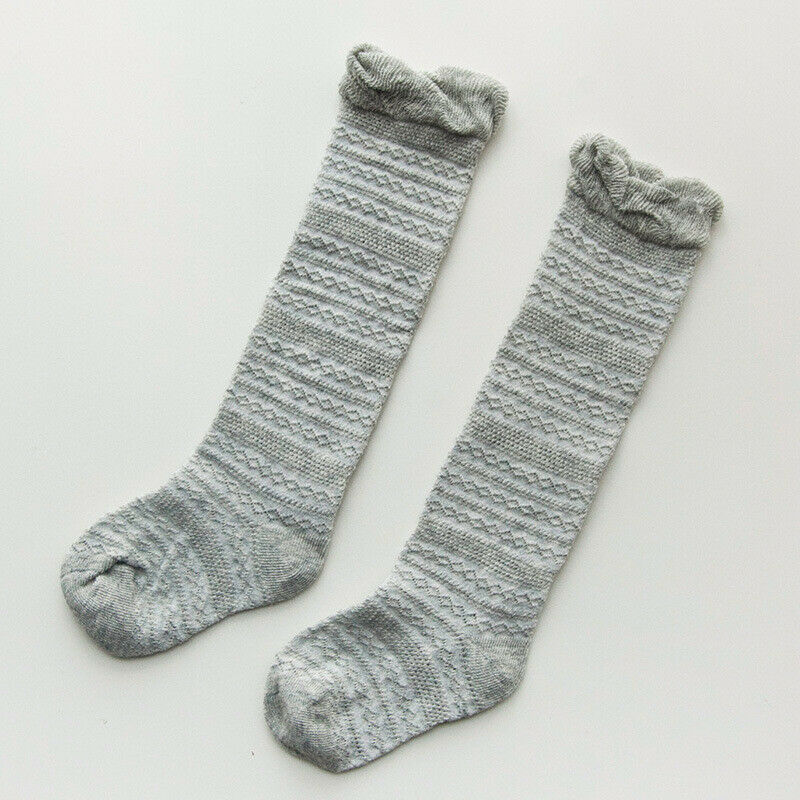 Baby Mädchen Socken Knie Hohe mit Bögen Nette Baby Socken Lange Rohr Kinder Bein Wärmer