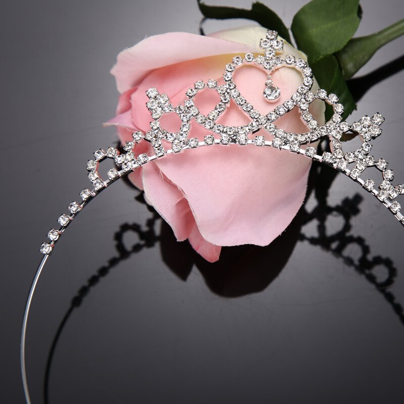 Baby Hairband Kristall Tiara Haarreif Kind Mädchen Braut Strass Prinzessin Krone Party Accessiories Prinzessin Prom Krone Headwear