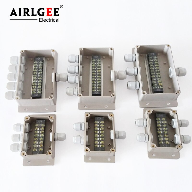 158 * 90 * 60mm with ear waterproof cable junction box, junction box outdoor plastic threading box terminal waterproof connector