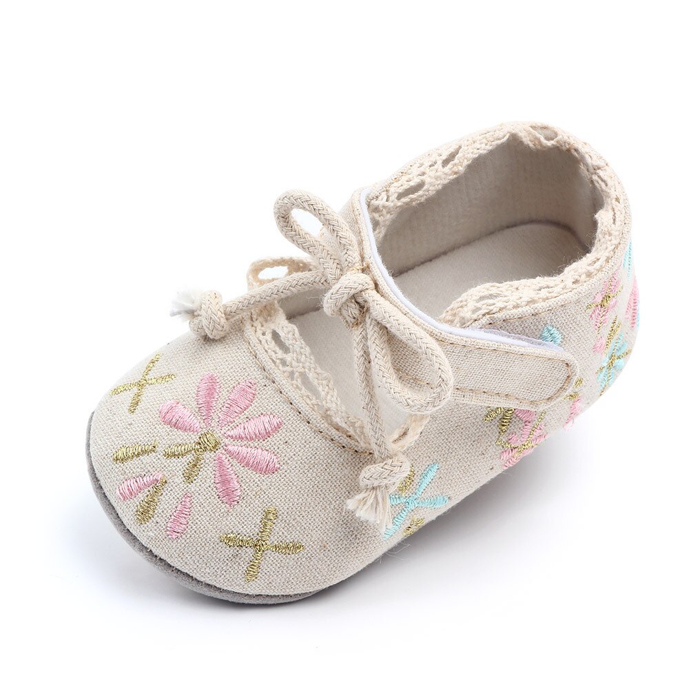 QYFLYXUE Magic Embroidered Baby shoes, baby shoes, Princess shoes, soft soles 2218