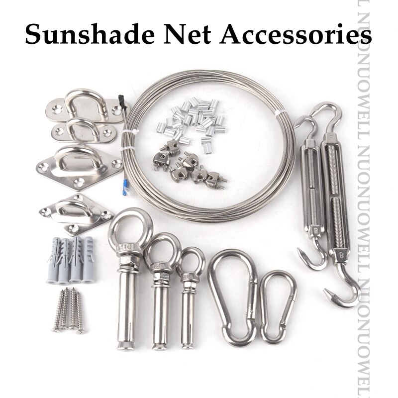 M6 M8 Stainless Steel Awning Fixing Accessories Diamond Door Buckle Spring Triangles and quadrangles Fixing Tents Sunshade Nets