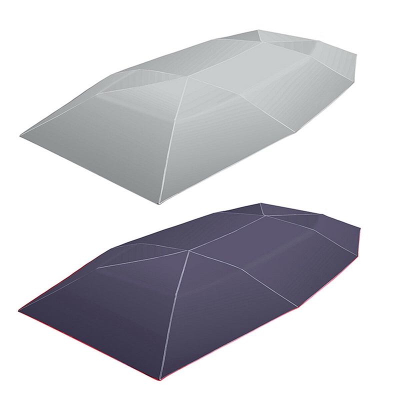 Voiture parapluie pare-soleil couverture tente tissu 4X2.1M universel UV protéger sans support bleu
