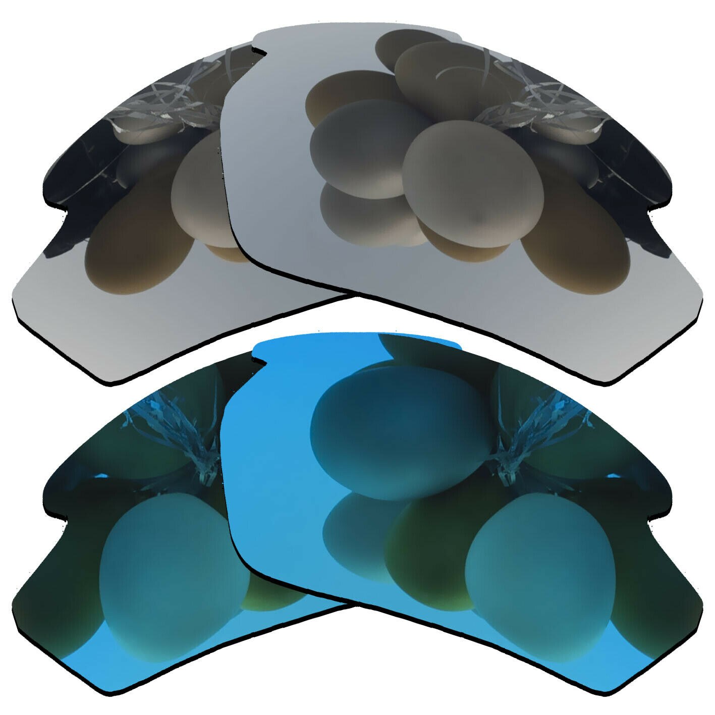 Polarized Sunglasses Replacement Lenses for-Rudy Project Rydon Frame -Many Varieties: Silver-Sky Blue