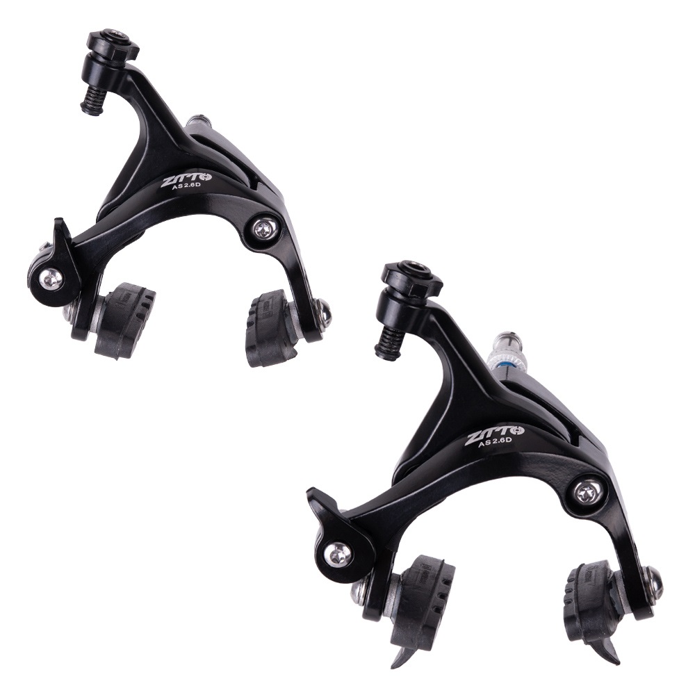 ZTTO Road Bike Brake Dual Pivot Caliper Folding Bicycle Side Pull Rim Brake Center Mount Front Rear vs 105 R7000: AS2.6D Front Rear