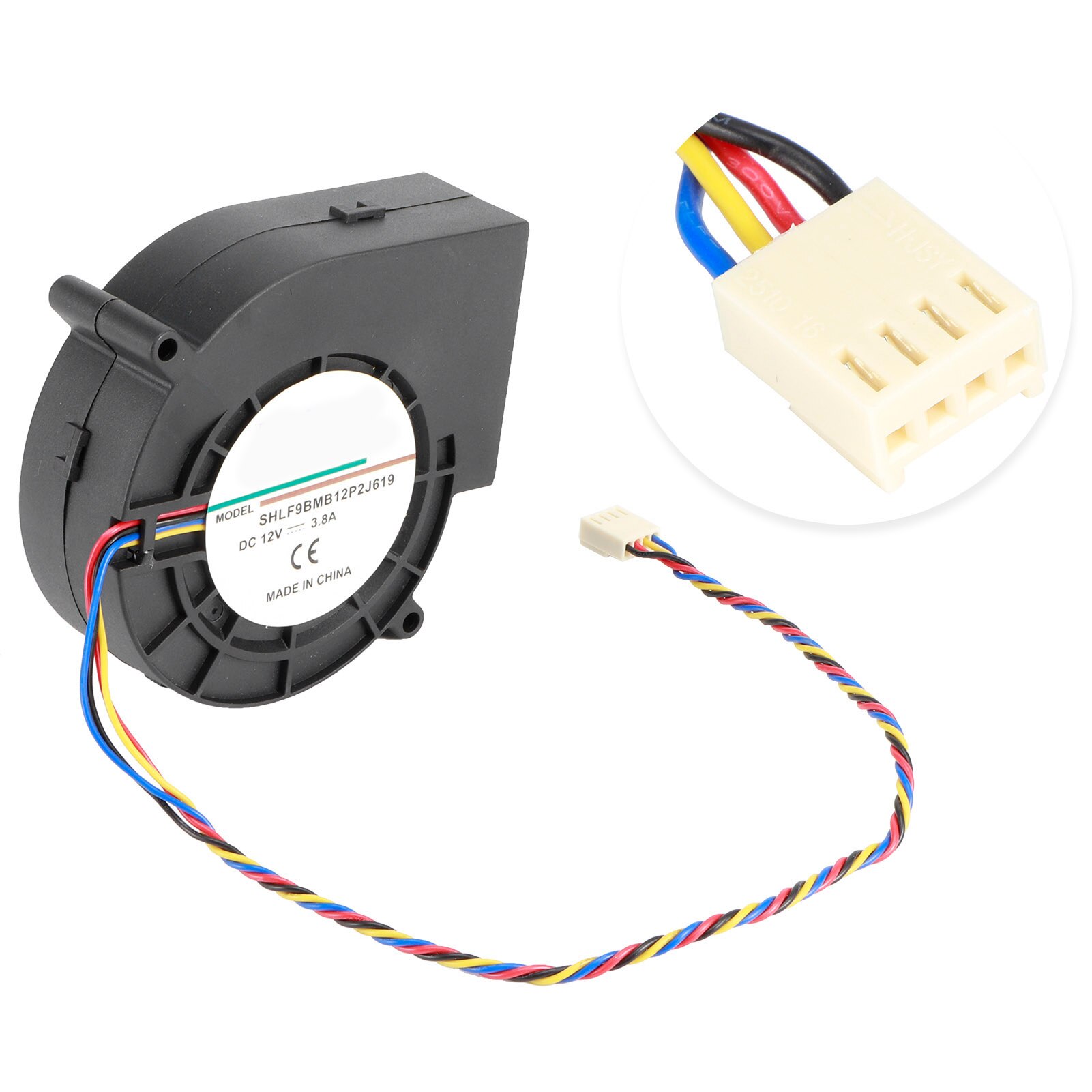 Blower, 12 V 3.8A 190CFM 45.6 W 7500 RPM Centrifugaalblazer Dubbel kogellager Luchtblazer Ventilator BBQ Accessoire