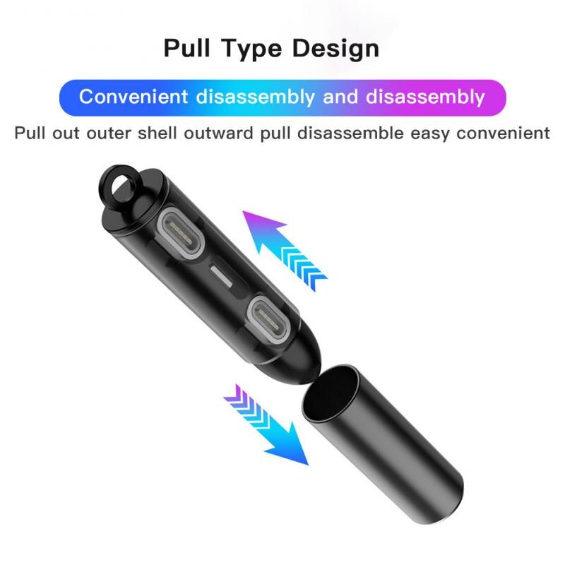 Tragbare Magnetische Kabel Stecker Stecker Lagerung Kasten Typ C Mikro USB Magnet Draht Spitze Stecker Organizer Magnetische Daten Kopf Empfänger