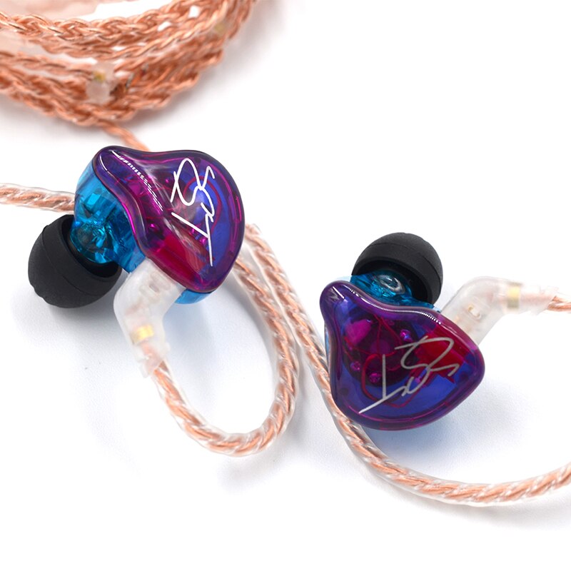 Kz Zst 1BA 1DD In Ear Oortelefoon Hybrid Headset Hifi Muziek Sport Oordopjes Noise Cancelling Oordopjes Vervangen Kabel Zsn Pro ES4 ZS10