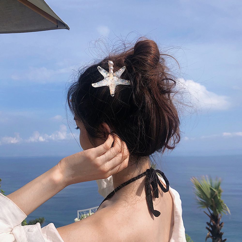 Søstjerne stjerne hårspænder til dame kvinder hårnåle sommer strandfest hårspænder hårpynt