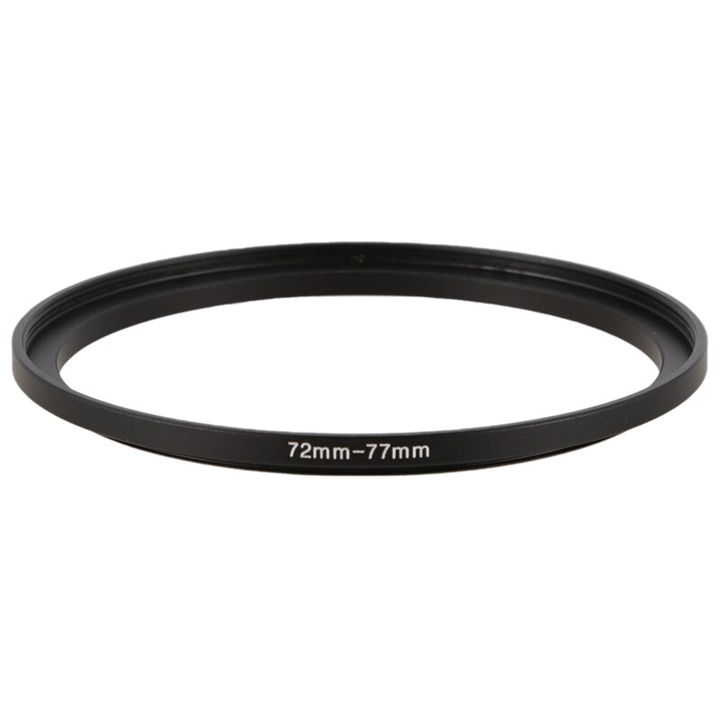 RISE-2X Camera Lens Filter Step Up Ring 49Mm-77Mm/72Mm-77Mm Adapter Zwart