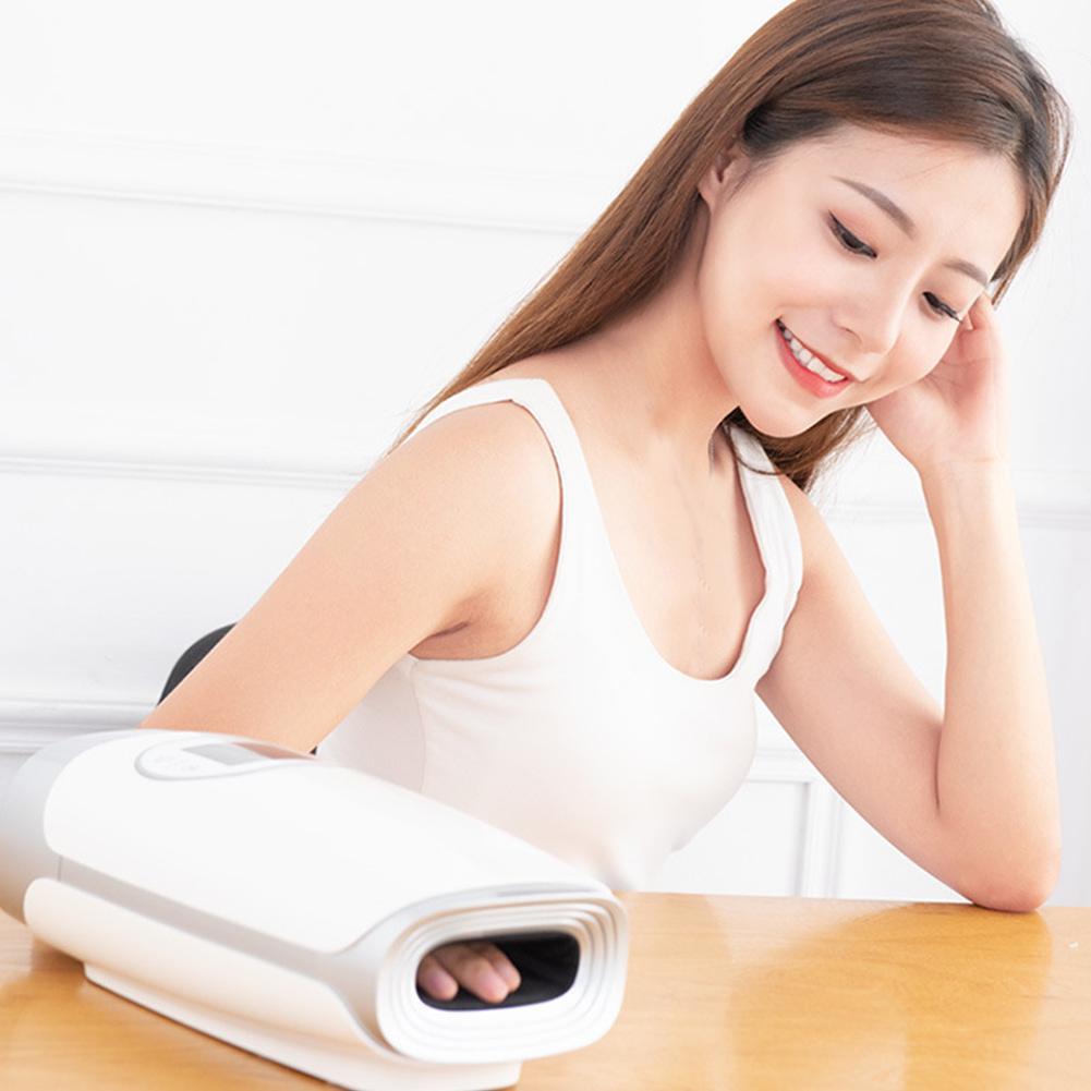 Electric Smart Hand Massager Hand Heated Physiotherapy Equipment Palm Massage Device Air Compression Fingers Stimulator Devices