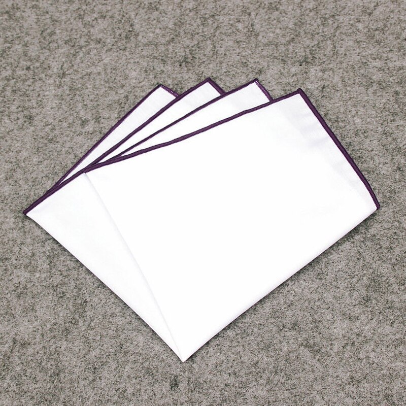 Luxury Men's Pocket Square Handkerchief Wedding Business Party Chest Towel Square Hanky Suit Accessories for Male: Dark Purple