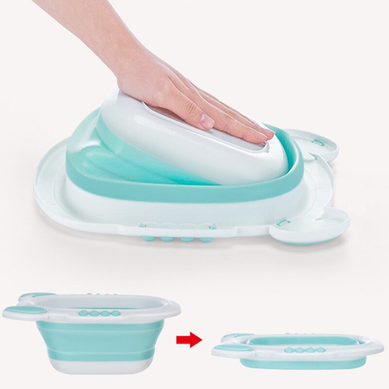 Lavabo pliable portable pour bébé | Lavabo pliable, baignoire lavage du visage, bacs de pieds pour enfant, lavabo dessin animé crabe ours en forme