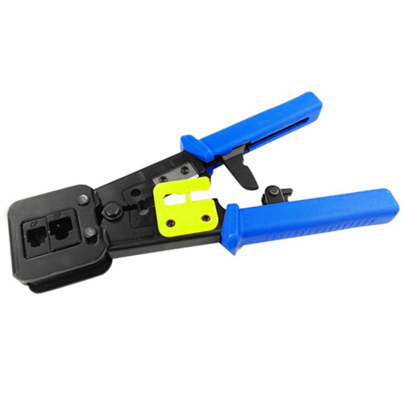 Ez Rj45 Crimp Tool for Cat 5 / Cat 6 Ez P- Through Connectors for Ethernet Cable Ratchet Ethernet Cable Crimping Tool Set or