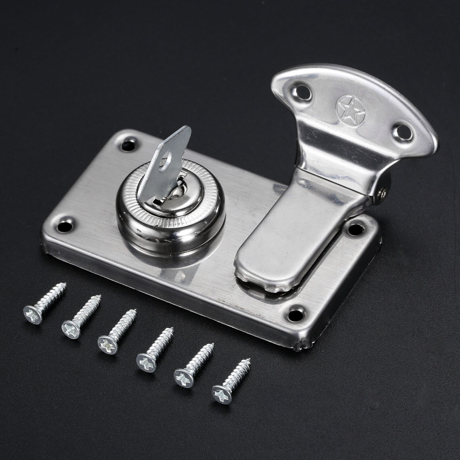DRELD 73*41mm Vintage Metal Lock Chest Box Box Suitcase Case Buckles Toggle Hasp Latch Catch Clasp Furniture Hardware