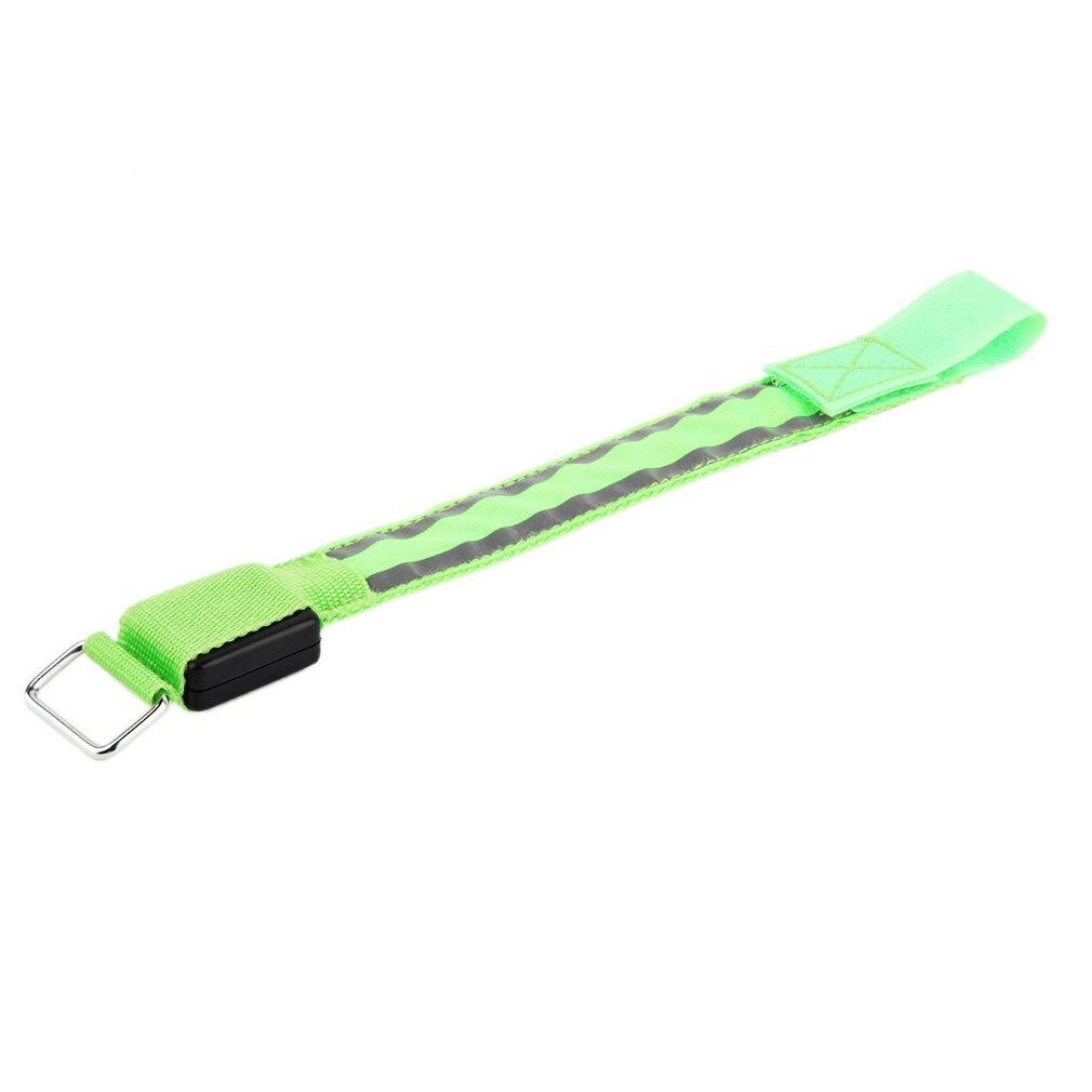 Brassard de sécurité réfléchissant à LED pour vélo, ceinture à encliqueter, directe, nouveauté,: green