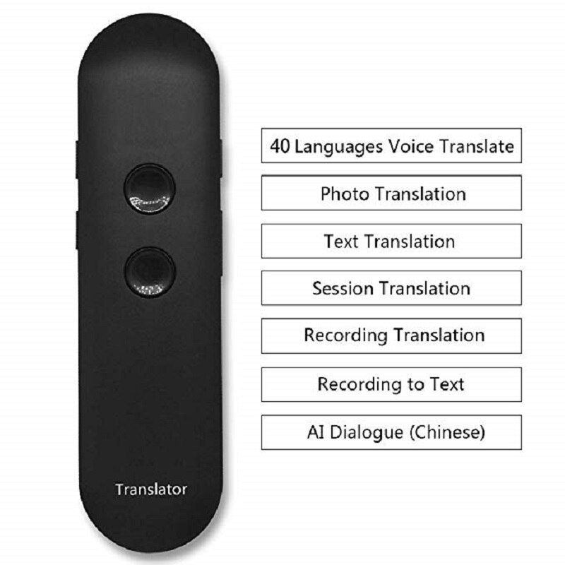 Portable intelligent 3-in-1 Voice Translator for learning voice text picture language translator of travel business meeting