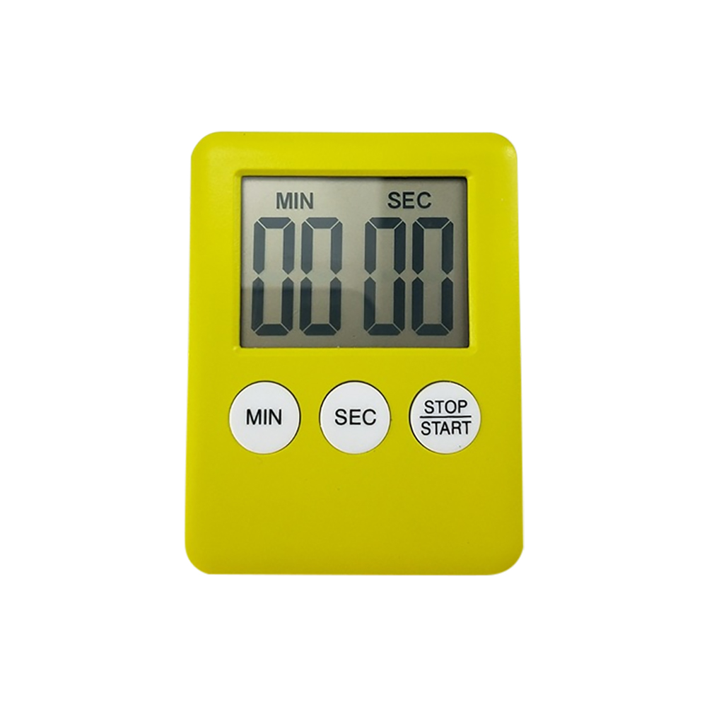 Minuterie magnétique chronomètre de sommeil cuisine cuisson affichage LED numérique Minute deuxième compte à rebours compte à rebours oeufs bouillants minuterie: Rose