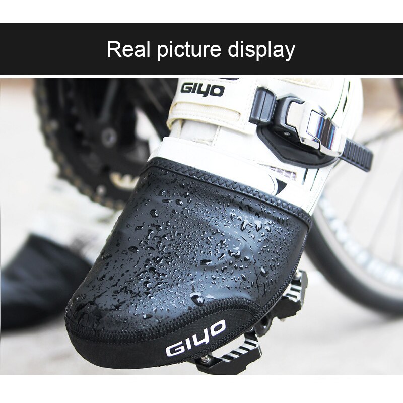 GIYO-funda para zapatos de ciclismo, Protector para botas de media palma, resistente al viento, suela superior, resistente al desgaste: XS S