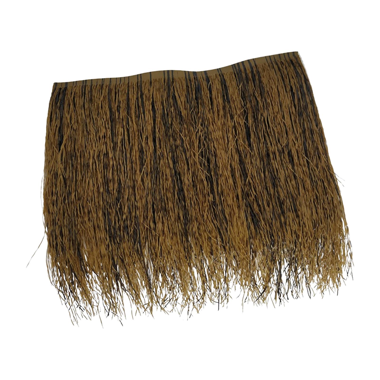 Palm Thatch Roll PETG Palm Thatch Runner Roll Straw Mats 50cmx47cm Grass Skirting Roof for Commercial Huts Tiki Bar Party Home: Deep Pink