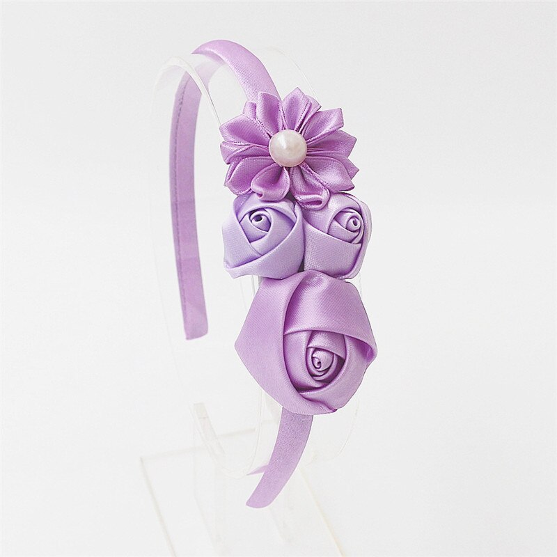 lindo diademas Aro para el pelo Diadema con rosas sombreros la cabeza de las chicas de aro de flores para el pelo Pelo Accesorios