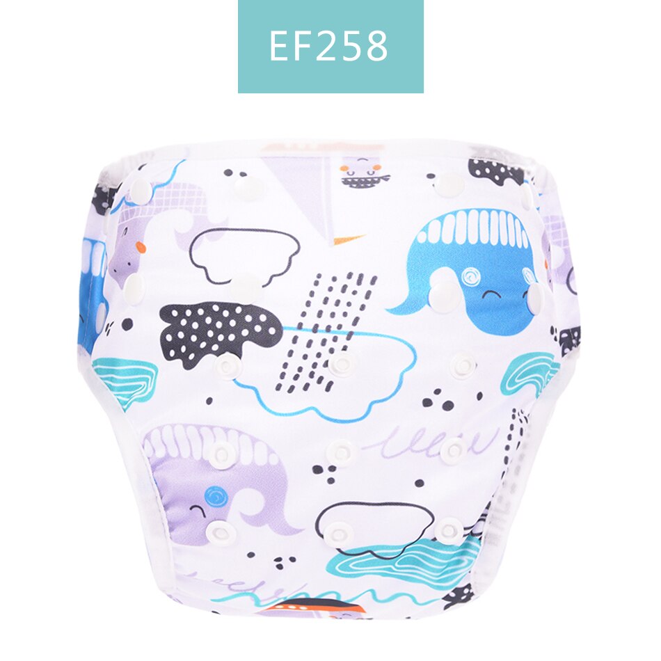 Happy Flute 1pc dziecko lato wodoodporne regulowane pieluszki tekstylne basen Pant pływanie majtki na pieluchę wielokrotnego użytku zmywalna pieluszka dla niemowląt: EF258