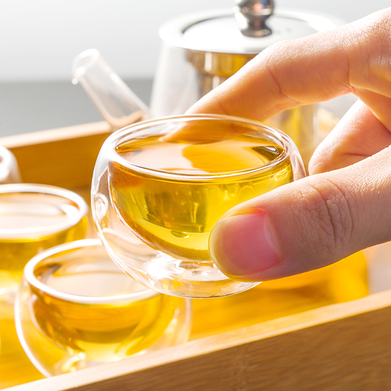 Heat Resistant Glass Teapot Chinese Set Puer Kettle Coffee Maker Convenient Office Pot With filter