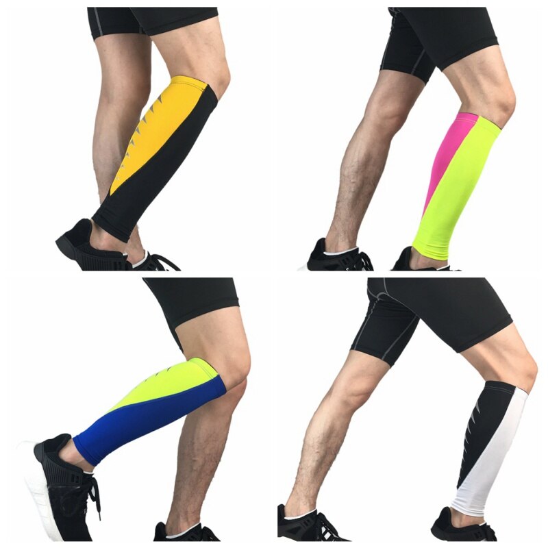 1 pièces sport jambières cyclisme randonnée en cours d'exécution mollet guêtres hommes femmes escalade Compression jambe manchon orthèse