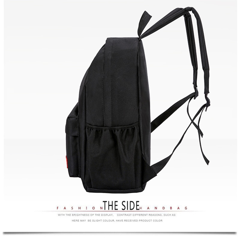 Men's and Women's School Bag Korean Version of the Oxford Fabric College Wind Backpack Campus Leisure Wild Middle School