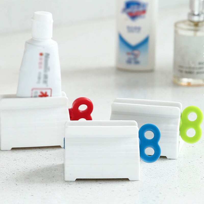 Toothpaste Dispenser Tube Squeezer Tooth Paste Squeezer Facial Cleanser Press Rolling Holder Bathroom Accessories