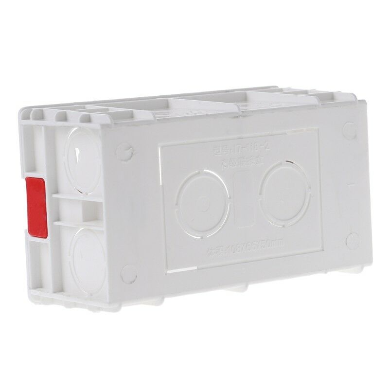 118mmX72mm Standard PVC Junction Box Wall Mount Cassette For Switch Socket Base