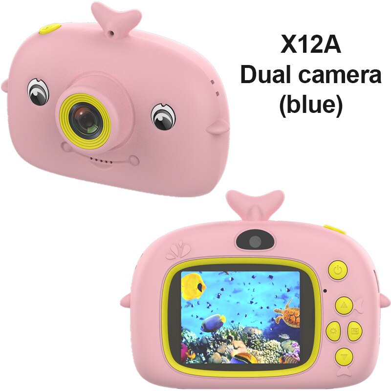 X12 Per Bambini Fotocamera 2000W Pixel IPS Dello Schermo Del Fumetto Digitale DV Macchina Fotografica Portatile di Sport Camcorder Video Recorder Come Bambino regalo