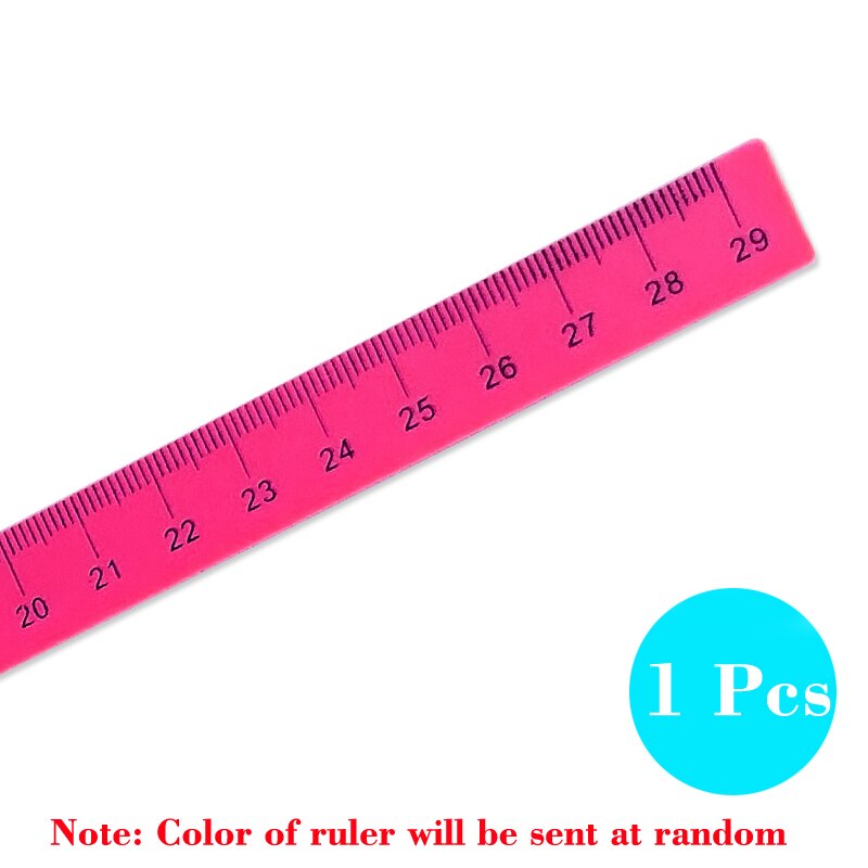 Pizarra blanca, regla magnética de medición, suministros escolares, papelería, dibujo educativo, enderezamiento: 1PCS Ruler (29cm)