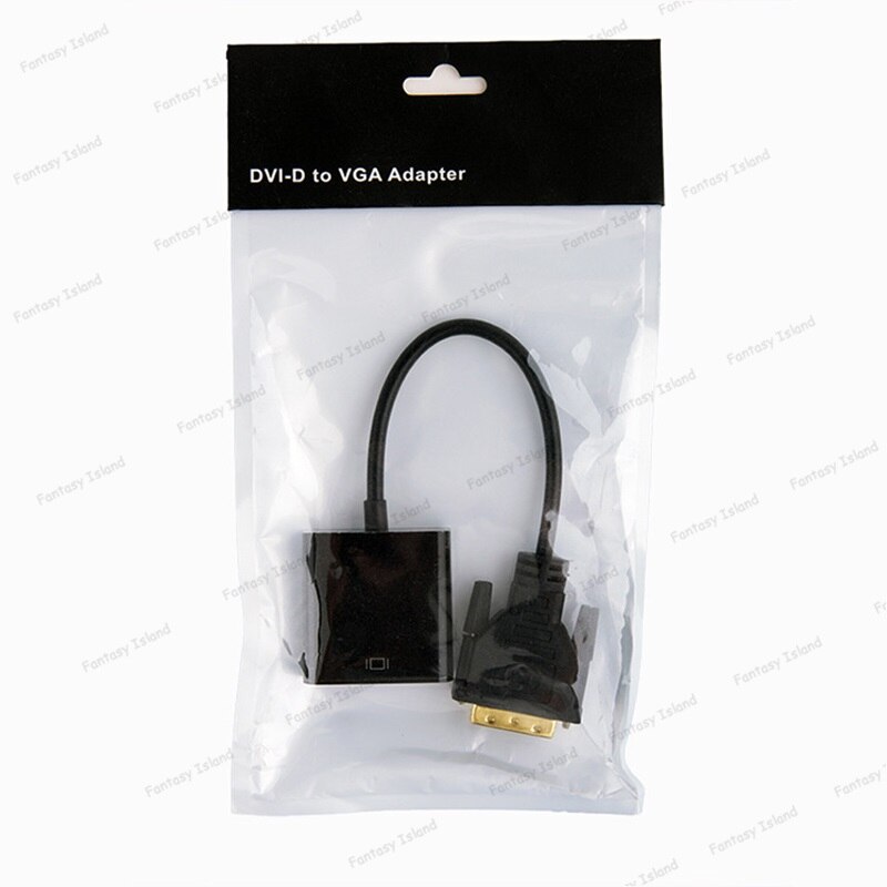 HW-2218 DVI to VGA conversion cable computer monitor connection cable dvi24 + 1 revolution to VGA female adapter kvm