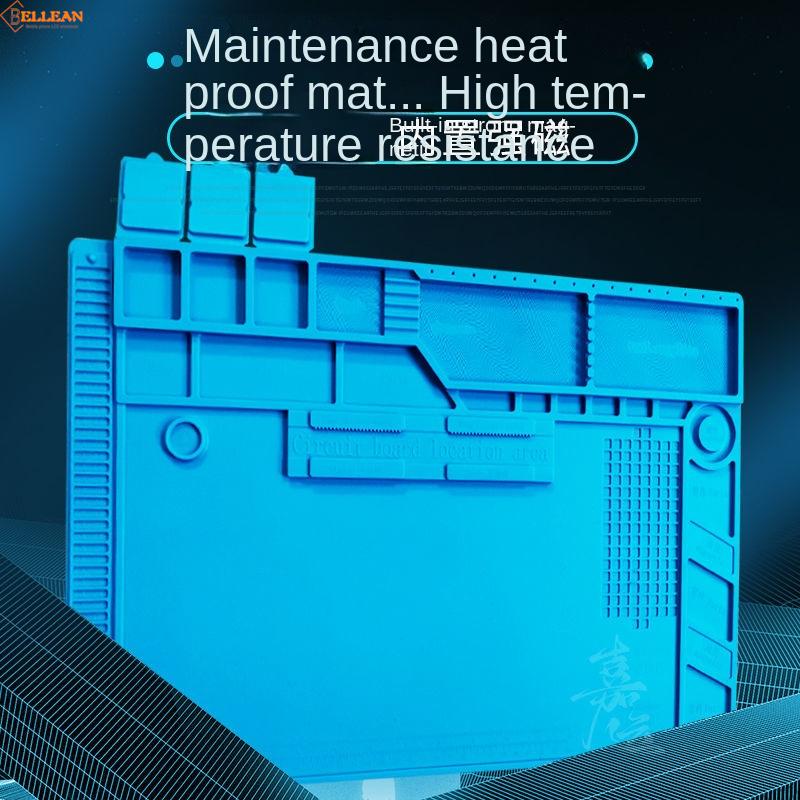 Estera de trabajo de reparación de teléfonos móviles, aislamiento térmico magnético, estera antiestática de silicona, resistencia a altas temperaturas