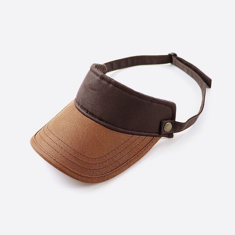 Xeongkvi japansk fritid tom baseball cap sommer mærke polyester farve matchende snapback ingen top visirer cap top hat: Mørk kaffe